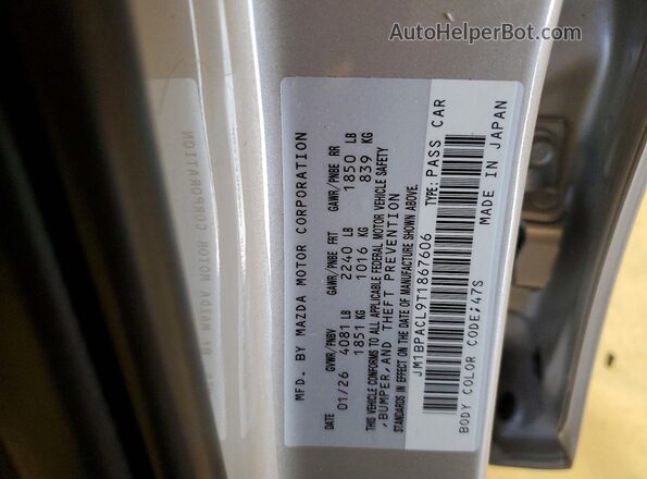 JM1BPACL9T1867606 2026 MAZDA 3 Beige Вид наклейки з VIN-кодом