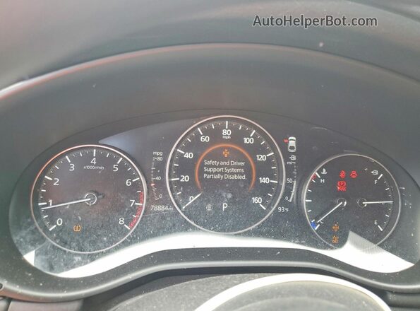 JM1BPAJL3M1310467 2021 MAZDA 3 White Vista del cuadro de instrumentos
