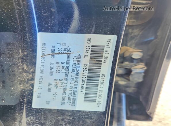 JM1BPAKM5S1770928 2025 MAZDA 3 Blue Engine compartment view