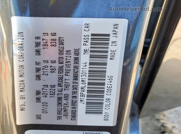 JM1BPAML6M1301144 2021 MAZDA 3 Gray Widok komory silnika