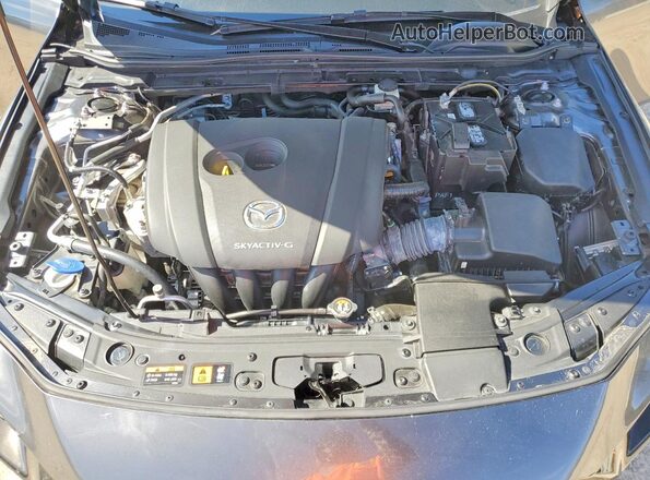 JM1BPAML6M1301144 2021 MAZDA 3 Gray Widok wnętrza z tyłu