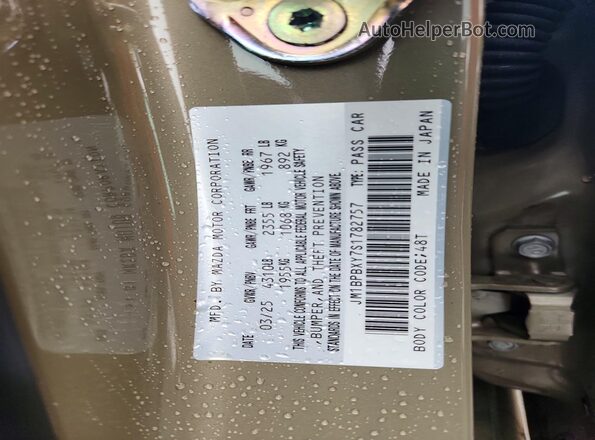 JM1BPBXY7S1782757 2025 MAZDA 3 Beige Vista del compartimento del motor