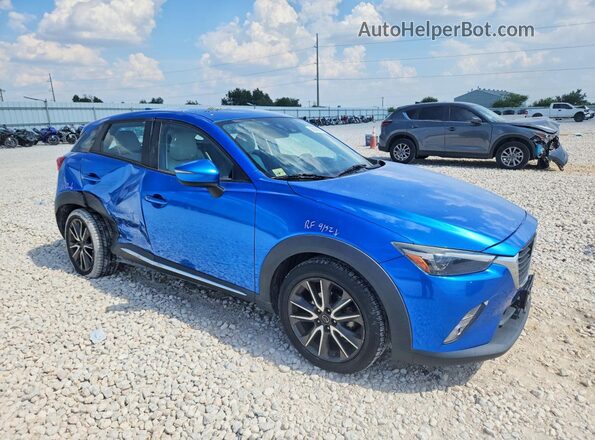 JM1DKBD78G0123764 2016 MAZDA CX-3 Blue Delantero derecho