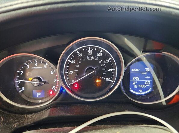 JM1GJ1U53G1476478 2016 MAZDA 6 Charcoal ხელსაწყოთა პანელის ხედი