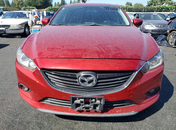 JM1GL1U55H1108685 2017 MAZDA 6 Red Vista frontal
