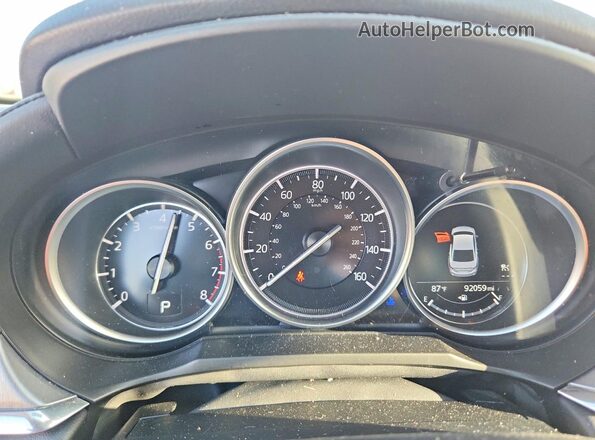 JM1GL1UM2K1507407 2019 MAZDA 6 White ხელსაწყოთა პანელის ხედი
