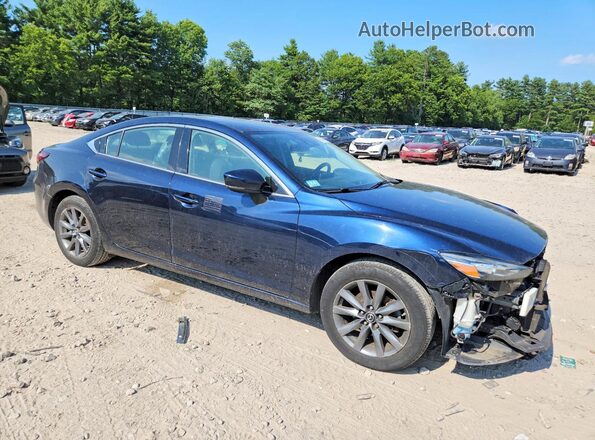 JM1GL1UM6J1329208 2018 MAZDA 6 Синий Передняя правая четверть
