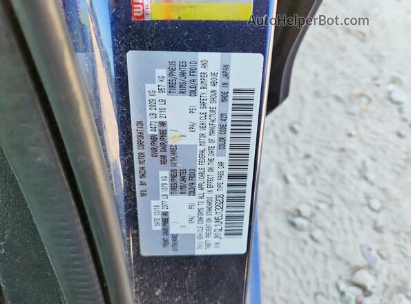 JM1GL1UM6J1329208 2018 MAZDA 6 Синий Вид наклейки с VIN-кодом