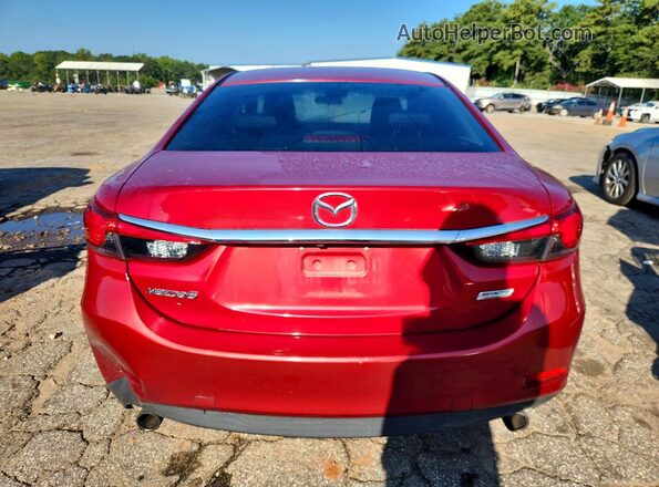 JM1GL1V55H1134685 2017 MAZDA 6 Red Widok z tyłu
