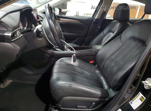 JM1GL1VM4K1500814 2019 MAZDA 6 Black Widok wnętrza z przodu