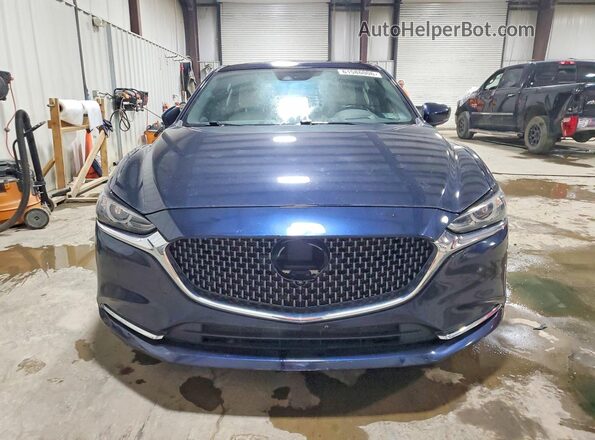 JM1GL1XY7J1305210 2018 MAZDA 6 Blue Widok z przodu