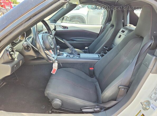JM1NDAC77K0311694 2019 MAZDA MX-5 White Widok wnętrza z przodu