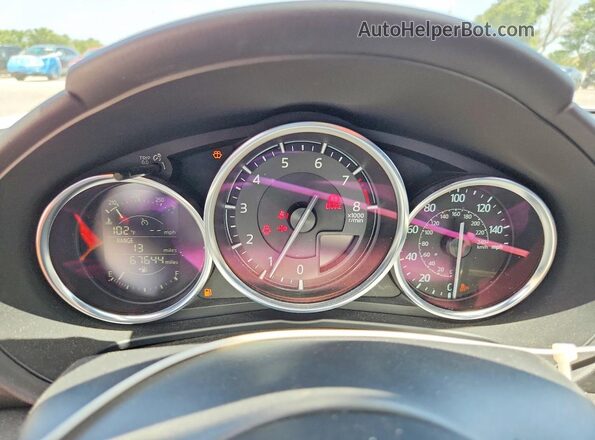 JM1NDAC77K0311694 2019 MAZDA MX-5 White Widok zestawu wskaźników