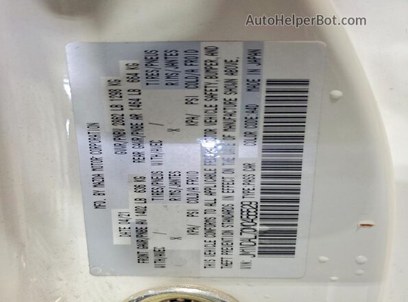 JM1NDAL70M0456529 2021 MAZDA MX-5 White Вид підкапотного простору