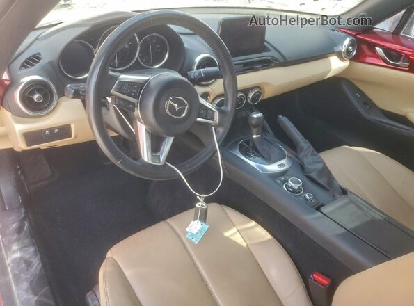 JM1NDAM72K0302349 2019 MAZDA MX-5 Темно-бордовый Вид панели приборов