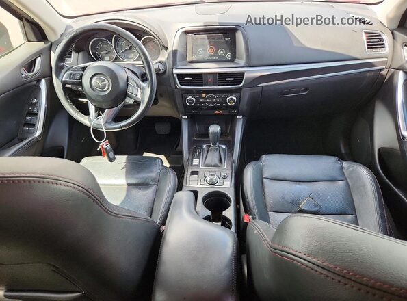 JM3KE2DY3G0790322 2016 MAZDA CX-5 Maroon Առջևի վահանակի տեսք