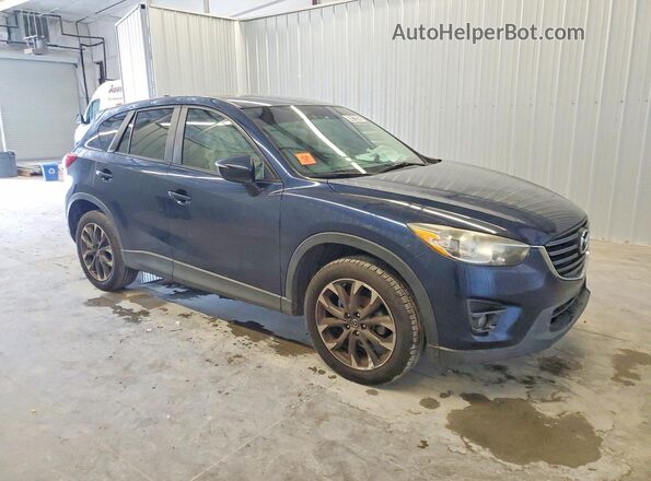 JM3KE2DY6G0628636 2016 MAZDA CX-5 Blue Delantero derecho