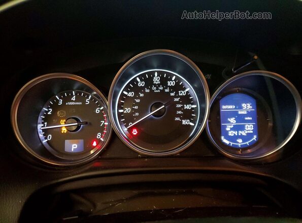 JM3KE2DY6G0628636 2016 MAZDA CX-5 Blue Vista del cuadro de instrumentos