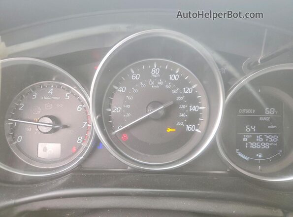 JM3KE4DY1G0865899 2016 MAZDA CX-5 Brown Вид щитка приладів