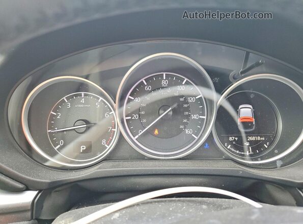 JM3KFACM3J0470186 2018 MAZDA CX-5 Blue ხელსაწყოთა პანელის ხედი