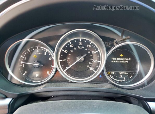 JM3KFACM6M1313802 2021 MAZDA CX-5 Синий Вид щитка приборов