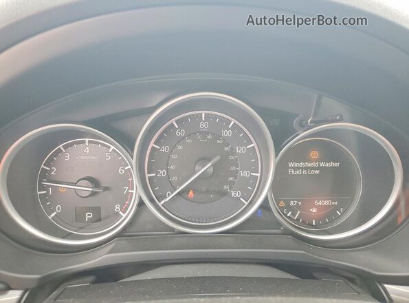 JM3KFADM3J0333490 2018 MAZDA CX-5 White ხელსაწყოთა პანელის ხედი