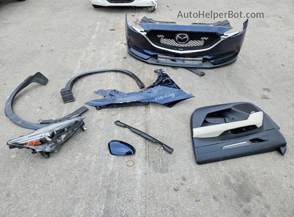 JM3KFADM4K1650786 2019 MAZDA CX-5 Blue Widok naklejki z numerem VIN