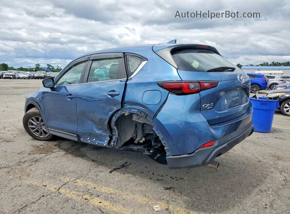 JM3KFBAM2N0533390 2022 MAZDA CX-5 Blue Trasero izquierdo