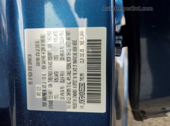 JM3KFBAM2N0533390 2022 MAZDA CX-5 Blue Vista del compartimento del motor