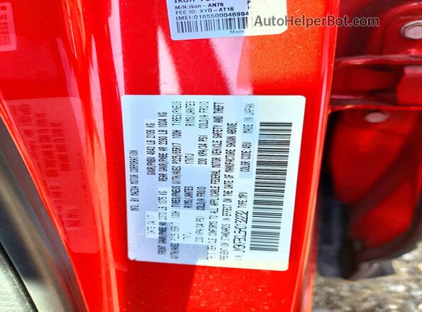 JM3KFBCL5H0132232 2017 MAZDA CX-5 Red Widok naklejki z numerem VIN