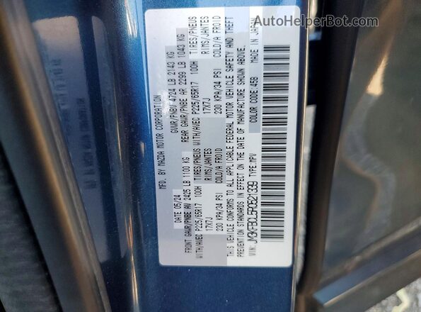 JM3KFBCL5R0521339 2024 MAZDA CX-5 Blue VIN կոդի պիտակի տեսք