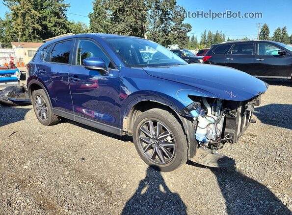 JM3KFBCM5J0300465 2018 MAZDA CX-5 Синий Передняя правая четверть