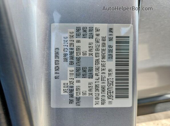 JM3KFBEM7N1580273 2022 MAZDA CX-5 Silver Widok naklejki z numerem VIN