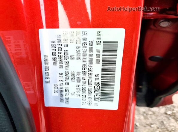 JM3KFBXY7P0239464 2023 MAZDA CX-5 Red VIN კოდის სტიკერის ხედი