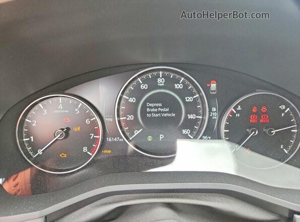 JM3KKBHDXS1220921 2025 MAZDA CX-90 Gray ხელსაწყოთა პანელის ხედი