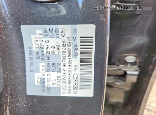 JM3KKBHDXS1220921 2025 MAZDA CX-90 Gray VIN კოდის სტიკერის ხედი
