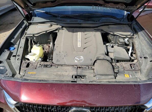 JM3KKDHAXR1156391 2024 MAZDA CX-90 Purple Engine compartment view