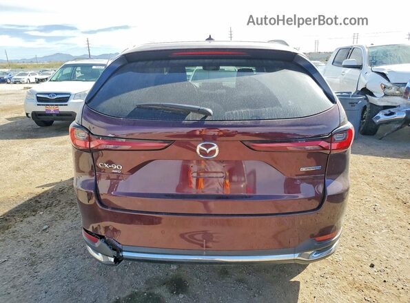 JM3KKDHAXR1156391 2024 MAZDA CX-90 Purple Rear view