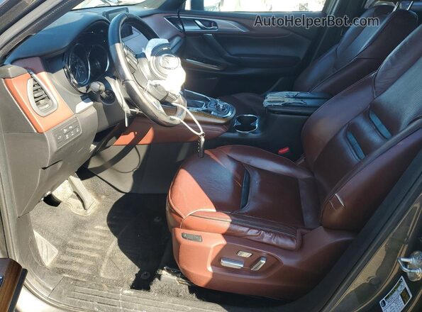 JM3TCBEY1H0132492 2017 MAZDA CX-9 Gray წინა სალონის ხედი