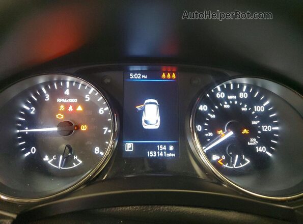 JN1BJ1AV0MW300357 2021 NISSAN ROGUE White Instrument cluster view