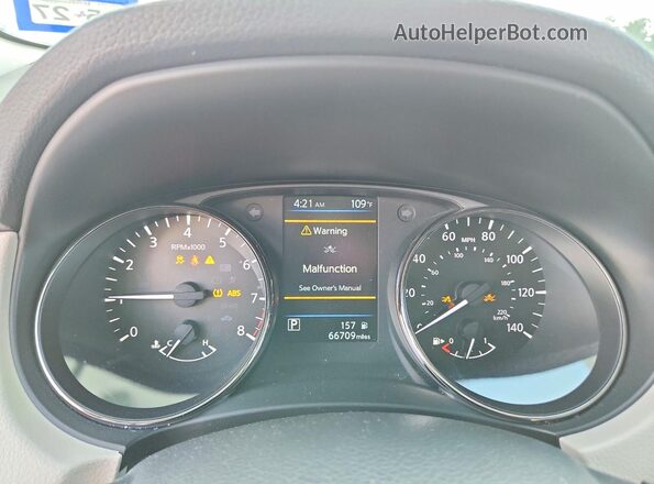 JN1BJ1BV6NW344797 2022 NISSAN ROGUE Белый Вид щитка приборов