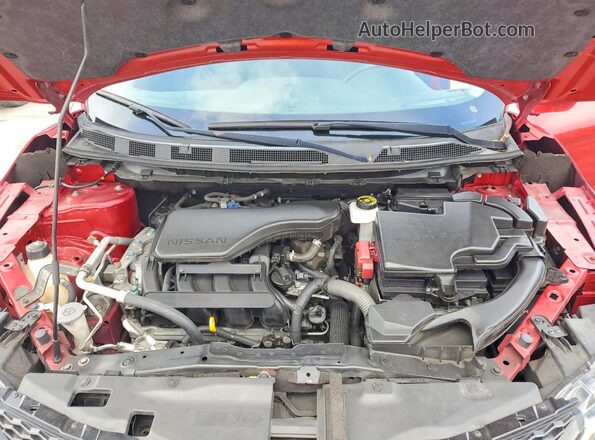 JN1BJ1CP1JW108438 2018 NISSAN ROGUE Red Вид підкапотного простору