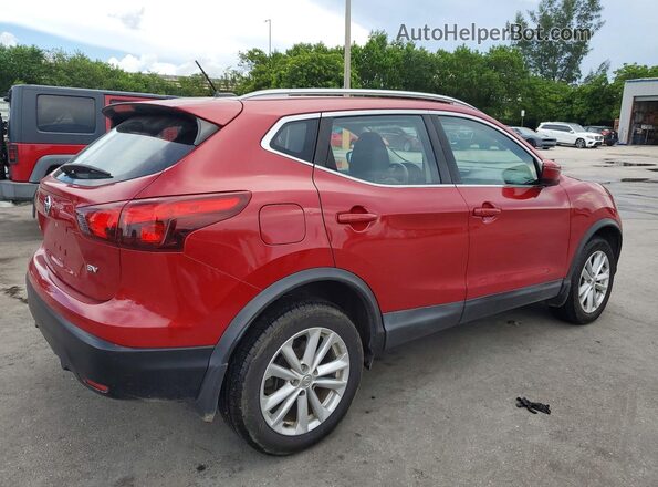 JN1BJ1CP1JW108438 2018 NISSAN ROGUE Red Задня права чверть