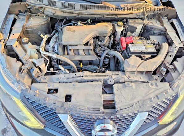 JN1BJ1CP2HW033775 2017 NISSAN ROGUE Black Вид підкапотного простору
