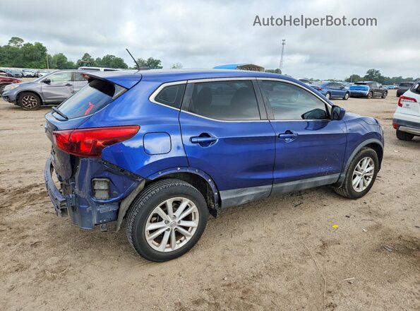 JN1BJ1CP2JW103197 2018 NISSAN ROGUE Синий Задняя правая четверть