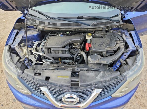 JN1BJ1CP2JW103197 2018 NISSAN ROGUE Синий Вид подкапотного пространства