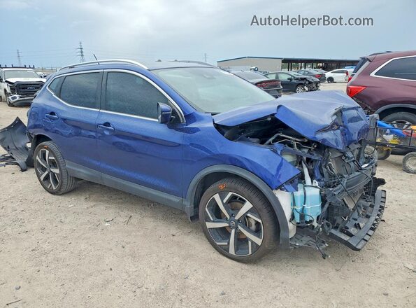 JN1BJ1CV0LW252547 2020 NISSAN ROGUE Синий Передняя правая четверть