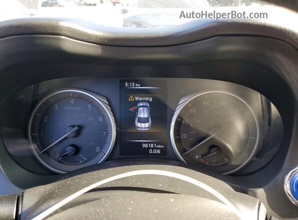 JN1CV7AP0JM241542 2018 INFINITI Q50 White Vista del cuadro de instrumentos