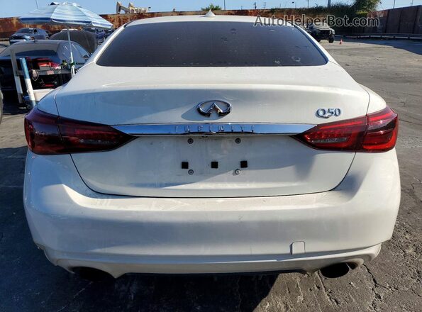 JN1CV7AP0JM241542 2018 INFINITI Q50 White Vista trasera