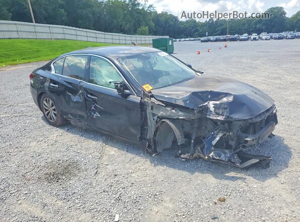 JN1CV7AP3JM240353 2018 INFINITI Q50 Black წინა მარჯვენა